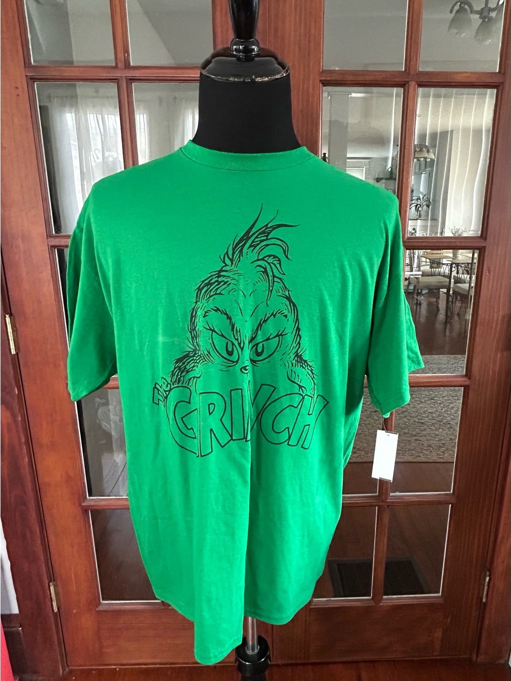 Dr. Seuss The Grinch Christmas T Shirt Men's Size XL Green NWT
